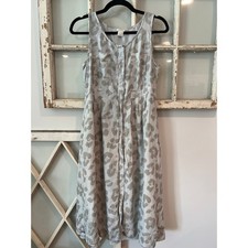J.Crew size 10 gray camouflage camo dress 100% silk with pockets 