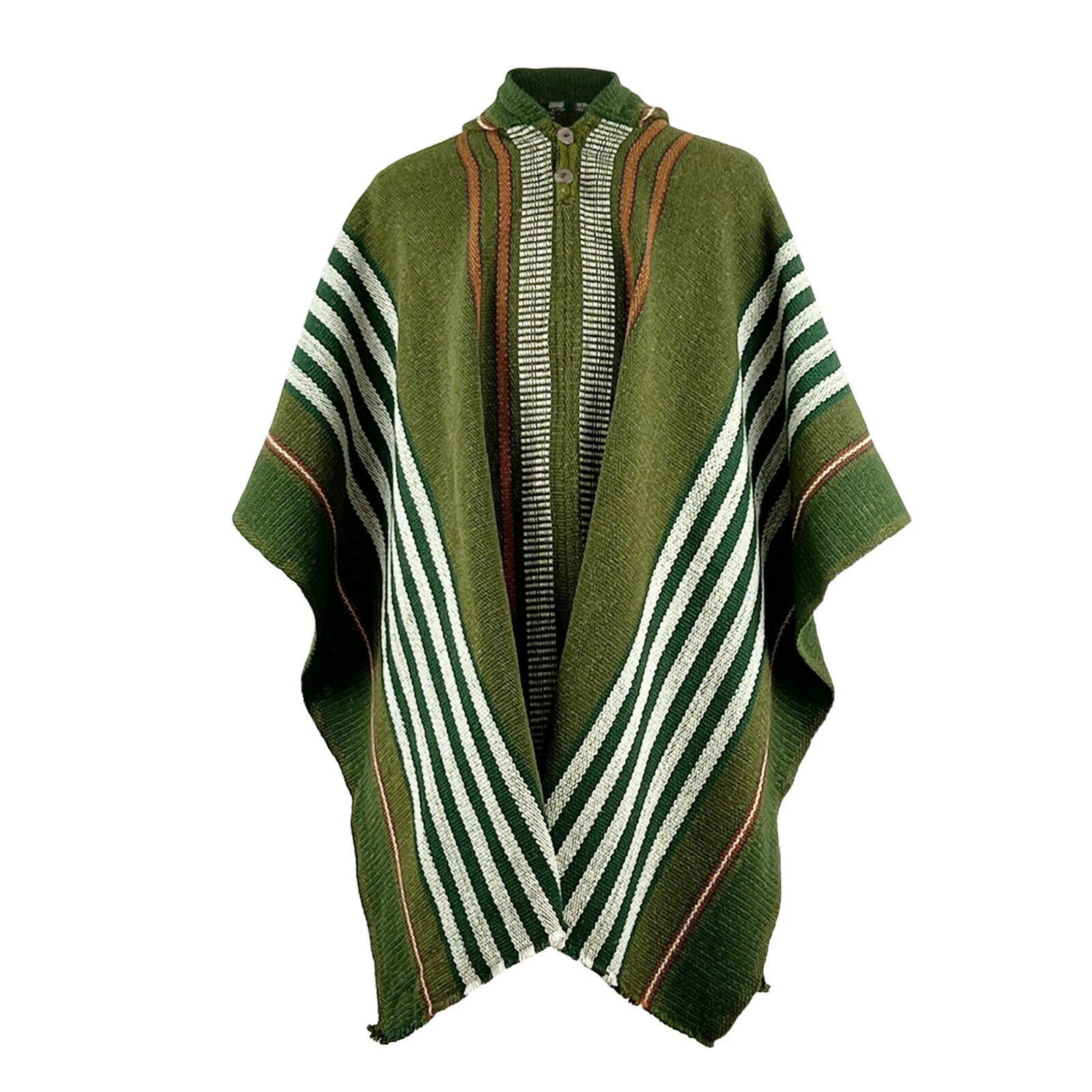 LLAMA WOOL HOODED PONCHO MENS WOMANS UNISEX PULLOVER SWEATER JACKET OLIVE GREEN
Opens in a new windo