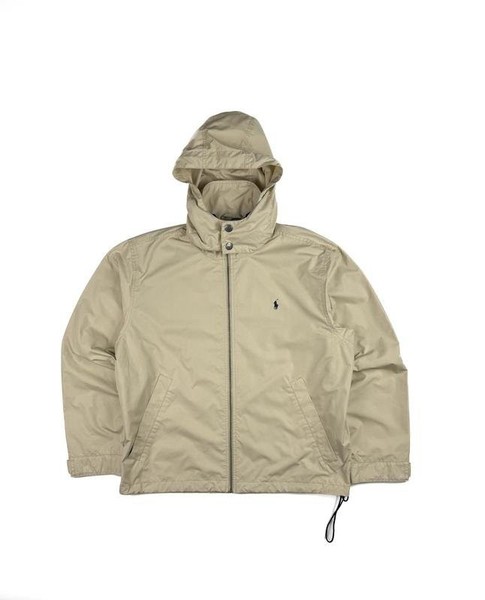 Herren Polo Ralph Lauren Jacke Beige Polyester M