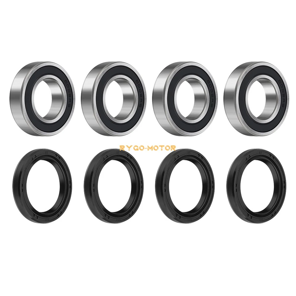2 SET Front Wheel Bearings Seals kit For Kawasaki 4010 3010 2510 Mule 92045-3707 - Image 3 of 4