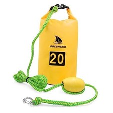 20L Jet Ski Anchor Kit PWC Anchor 2 in 1 Sand Bag Anchor for Float with yellow