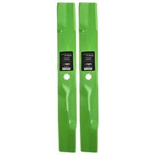 LawnRAZOR High Lift Mower Blade for John Deere D110 LA105 125 D100 LA115 2-Pack