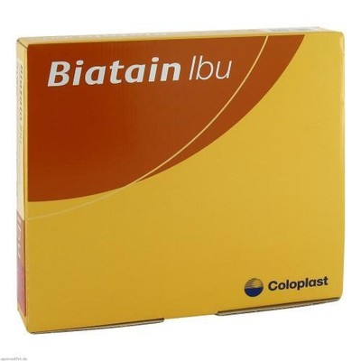 BIATAIN Ibu Schaumverband 10x10 cm nicht haftend 5 St