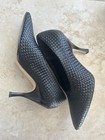 Tory Burch Black  woven leather pumps Heels 9.5 — photo 3