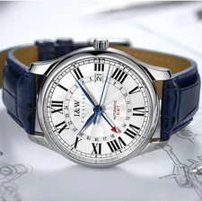 Orologio Svizzera IW GMT SEIKO NH34 Movimento Meccanico Uomo Reloj Hombre