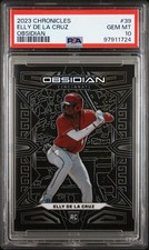 PSA 10 2023 Panini Chronicles Obsidian Elly De La Cruz #39 RC Reds Rookie