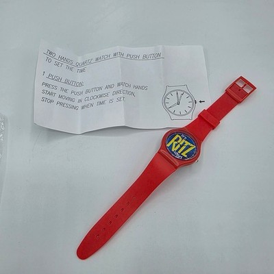 Ritz Unisex vintage Watch Red Promotional It's Ritz Time Retro Advertising OS