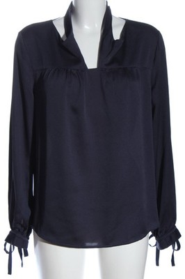 CURRENT AIR Langarm-Bluse Damen Bluse Gr. DE 38 blau Casual-Look