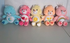 Vintage 2002 Care Bears Plush Lot of 5 Cheer Funshine Bedtime Friend Love-a-Lot