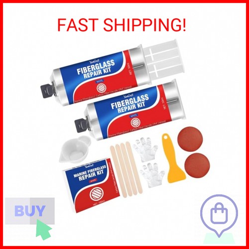 Marine Fiberglass Boat Repair Kit, 100ml Gel Coat Repair Kit for Boats, Fibergla