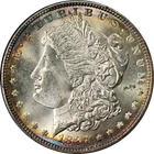 1887-P Morgan Silver Dollar PCGS MS65 - Nice Obverse Toning