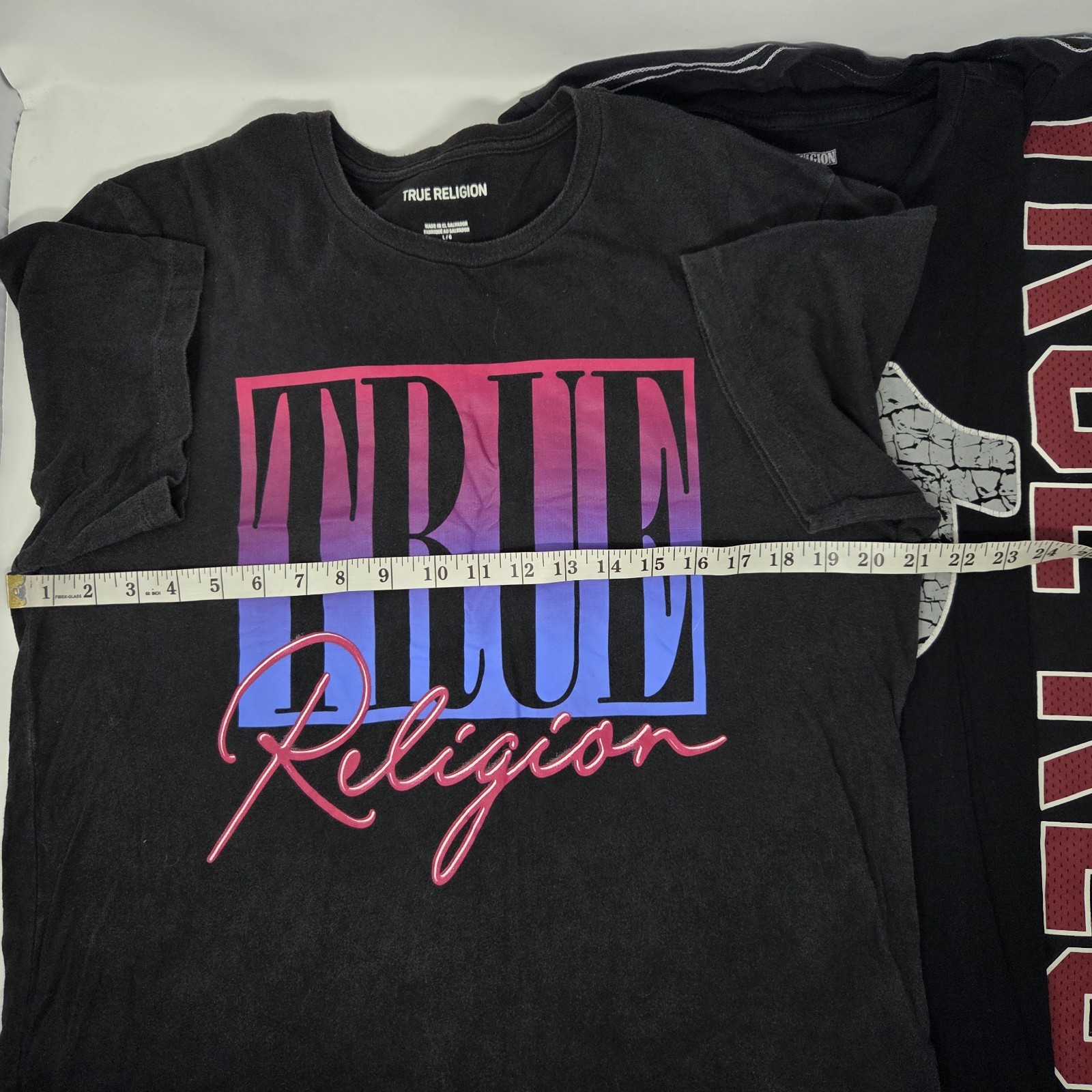 True Religion Mens Size Large T-Shirts Graphic Print Tees Lot of 3 Black thumbnail 5