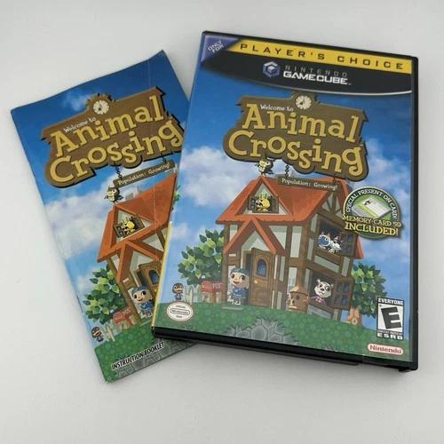Nintendo GameCube Animal Crossing 2002 Case Manual Insert ONLY NO GAME