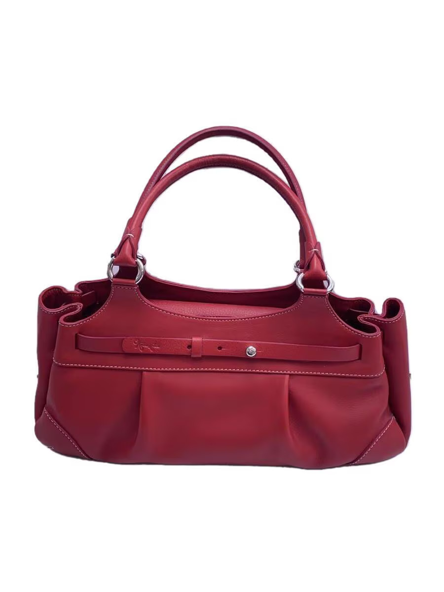 GINZA Kanematsu Handbag Leather RED