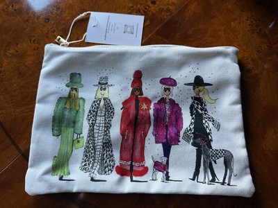Charlotte Posner Glam Squad Cotton Pouch Kosmetiktasche - Handarbeit Designer Tasche