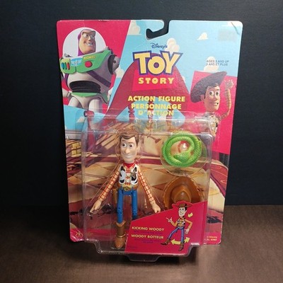 Disney's Toy Story - KICKING WOODY (LEG ACTION) - Action Figure - Thinkway 1995
