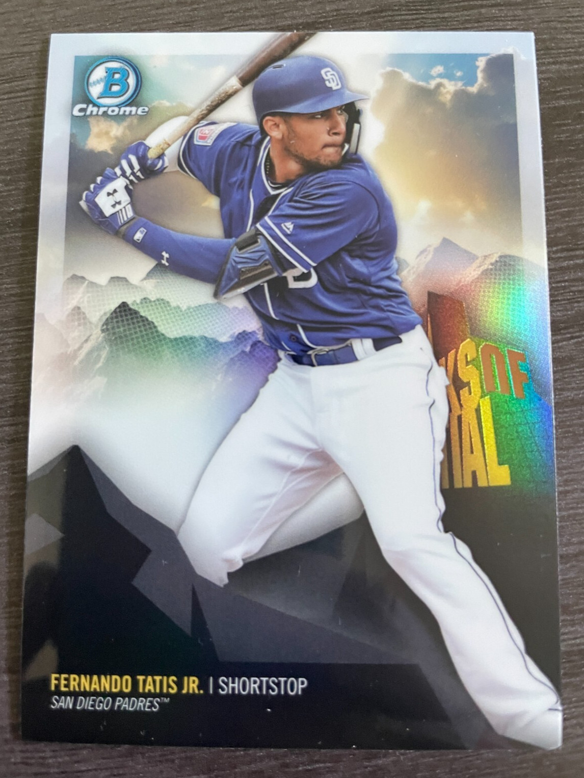 2018 Bowman Chrome Fernando Tatis Jr. Peaks of Potential Refractor #PP-FT
