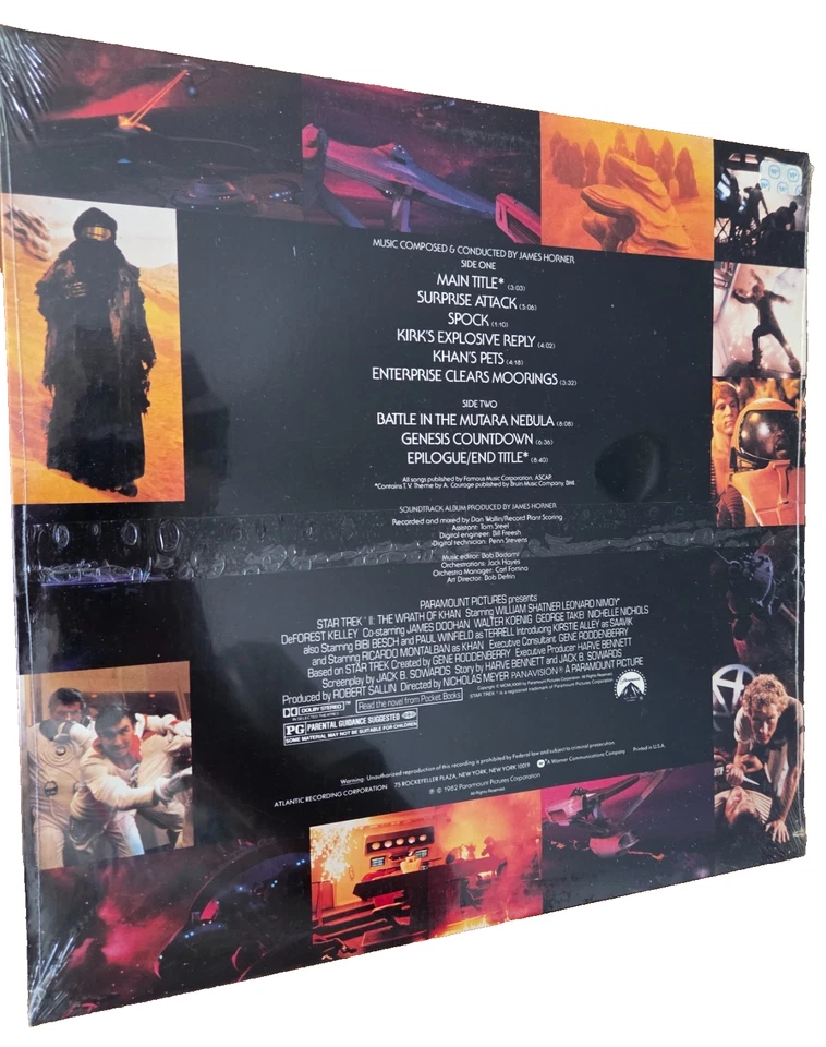 SEALED Star Trek II The Wrath of Khan 1982 LP Atlantic Records promo cut *READ* - Image 4 of 4