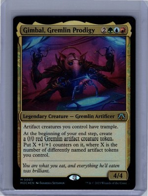 Gimbal, Gremlin Prodigy 3 Foil Commander: March of the Machine MTG LP