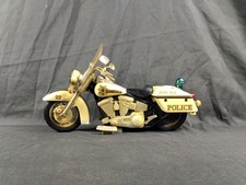 Vintage Harley Davidson Police Highway Motorcycle Toy Motorcycle 12" L, 7" H