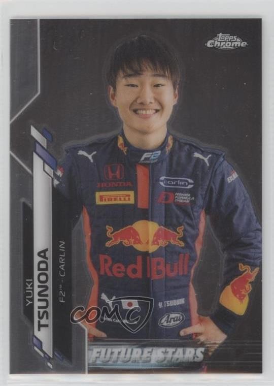 2020 Topps Chrome Formula 1 Future Stars Yuki Tsunoda #60 1e7g