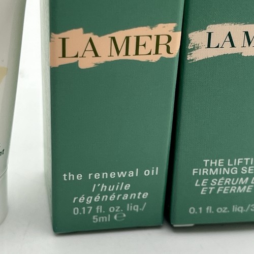 3 Pezzi La Mer Maschera Rivitalizzante, Olio Rinnovativo e Siero Rassodante Lifting Campioni - Foto 3 di 5