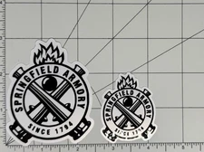 Springfield Armory Sticker 3” Decal 2 Stickers Window Laptop Notebook