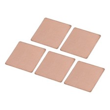 5 Set Heatsink Copper Sheet Shim 0.5mm Thickness 20x20mm Pads With Tape GPU