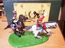 MULBERRY MINIATURE CQ4 SCOTS GRAY V 2nd LINE LANCER WATERLOO FIGURE SET IN BOX