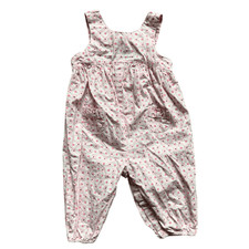 Baby Girls Vintage Carters Pastel Daisy Sleeveless Romper Jumpsuit - Sz 6 mo