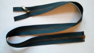 23 inch Dark Olive Green & Antique Brass #5 YKK Zipper Separating New!