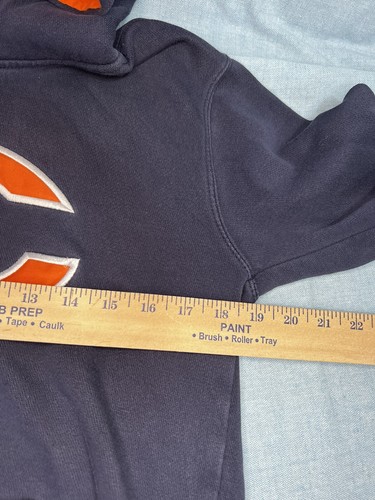 Boys size 14-16 Chicago Bears Navy Blue Hoodie, C Logo - Picture 7 of 7