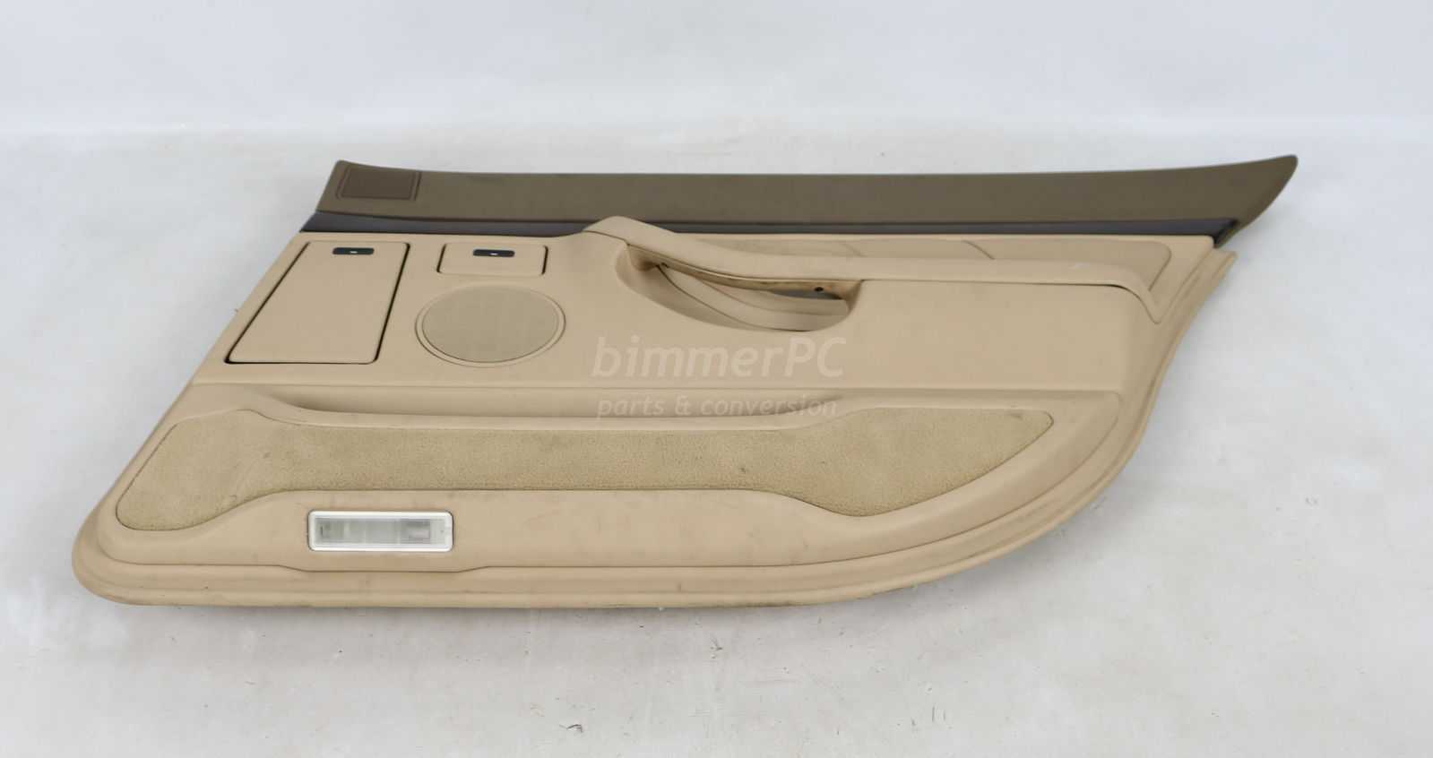 BMW E38 740iL Sand Beige Right Rear Door Panel Trim Card Tan 1995-2001 ...