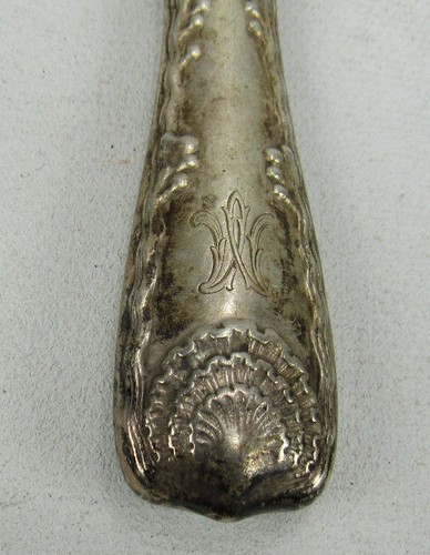 Tiffany Wave Edge Sterling Silver 7 1/2" Dessert Knife With Mono - Picture 2 of 4