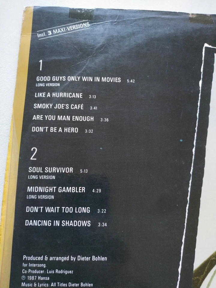 C.C.Catch like a Hurricane 1987 Ariola Hansa - LP Vinyl 12 " G VG - Image 3 of 4