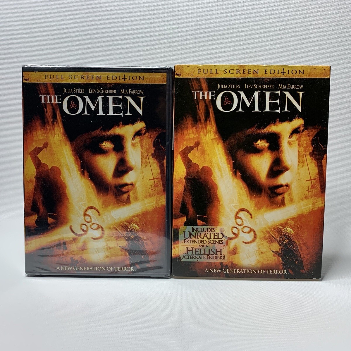 The Omen DVD w/Slipcase Full Screen Edition Unrated Extended