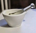 Vintage Mortar Pestle Set Pillivuyt France White
