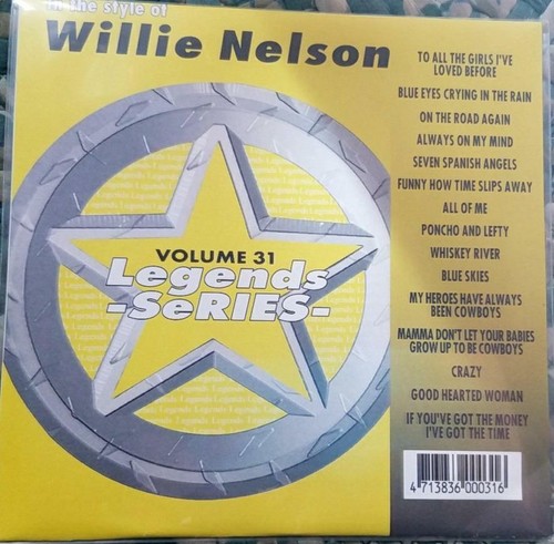 LEGENDS KARAOKE CDG WILLIE NELSON COUNTRY OLDIES OUTLAW  #31 15 SONGS CD+G - Bild 1 von 2