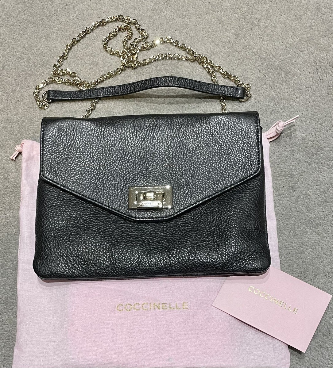 COCCINELLE -QUALITY ITALIAN LEATHER- SHOULDER CROSS BODY BAG -IN