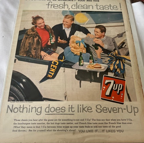 Vintage Paper Advertising - 7-UP, 1958, Life Magazine, 10½"x14" - Picture 5 of 5