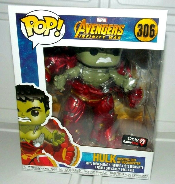 Funko Pop Marvel Avengers Infinity Hulk Busting out of Hulkbuster 306 Gamestop for sale online