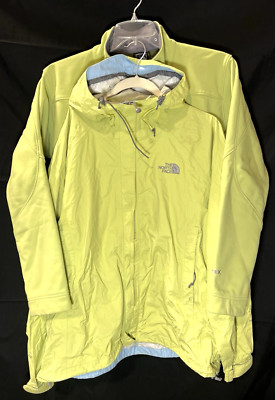 (2) THE NORTH FACE JACKETS VENTURE 2 WATERPROOF RAIN & APEX BIONIC WOMENS L