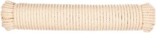 MultiPurpose 7/32" x 100 ft. L Natural Braided Cotton Clothesline Rope 7 HDUTY