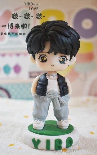 Wang Yibo Figuras Muñeca Resina Tarro de Vidrio Mini Estatua Modelo Juguete Adorno 10cm Regalo - Imagen 6 de 13