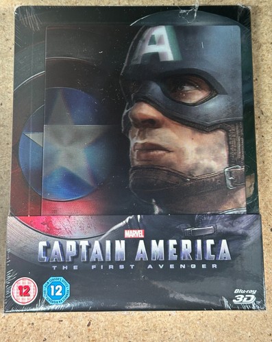 Captain America The First Avenger 3D Blu-ray Steelbook Zavvi Excl. New Sealed
