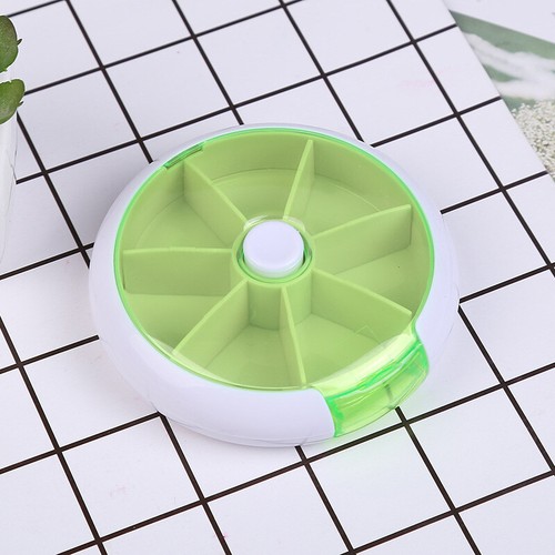 Rotating Daily Travel Pill Box 1 Week Organiser Medicine Tablet Dispenser 7 Da ⁿ - Picture 9 of 18