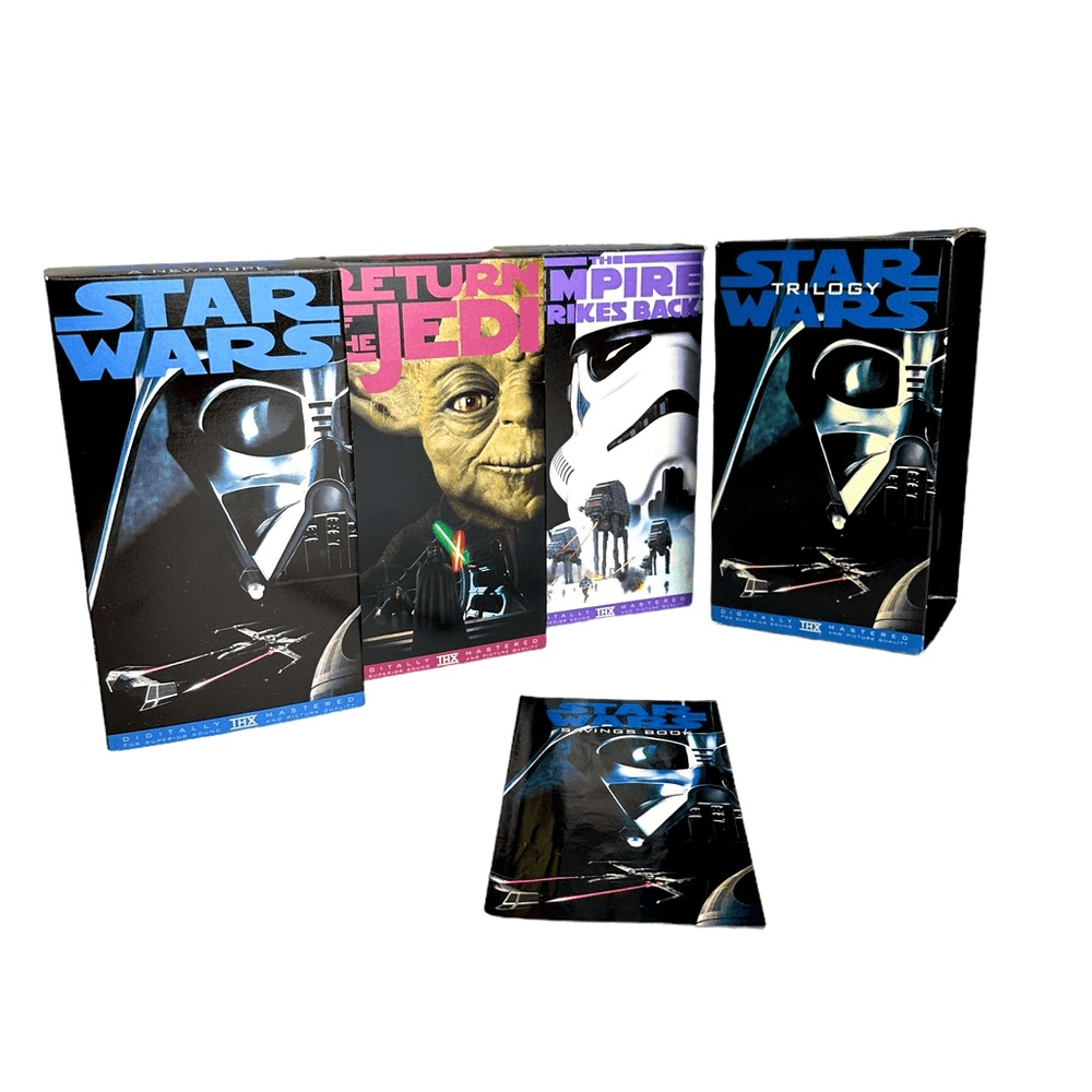 Star Wars Trilogy 3 VHS Lot New Hope, Emperor Strikes Back