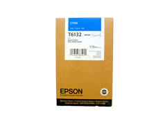 Originale Epson T6132 Cyan Stylus Pro 4400 4450 110ml IMBALLO ORIGINALE DATA 2013-2016