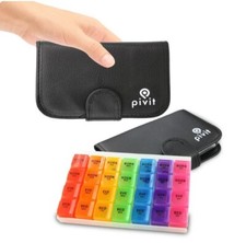 Jumbo Size 7 Days Pill Box Prescription Medicine Organizer travel Pill Case