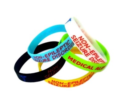 5x SEIZURE disorder non epileptic epilepsy Wristband MEDICAL